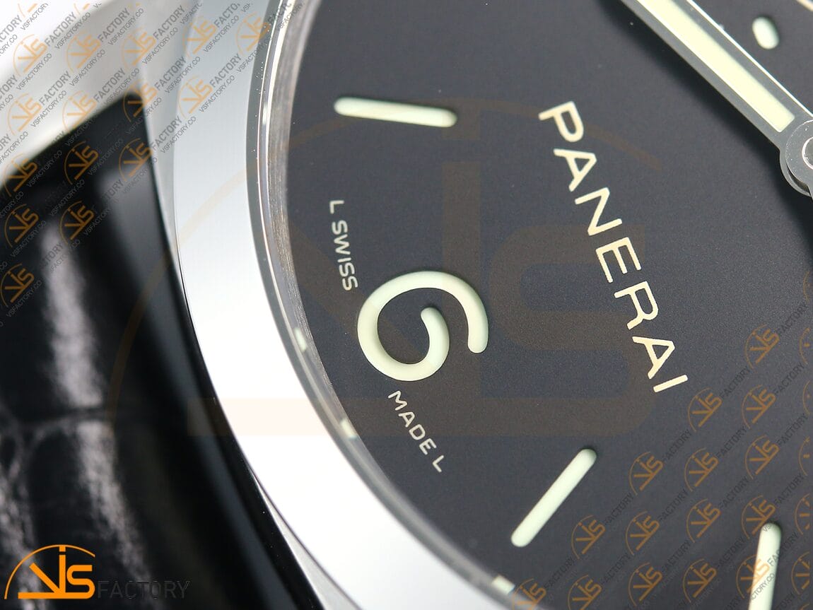 VS Factory Panerai Luminor Marina PAM312 Black Dial 904L Steel Black Leather P.9000 Movement - 图片 9