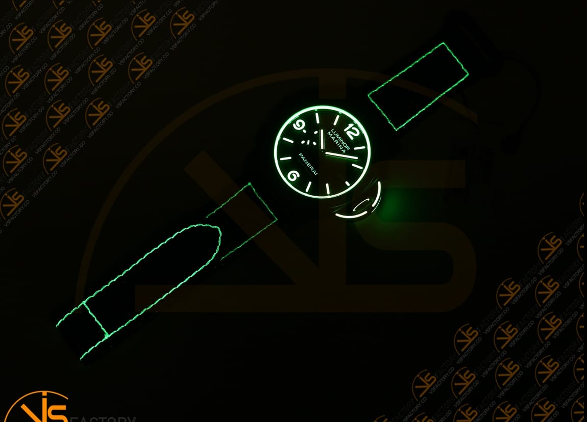 VS Factory Panerai Luminor Marina PAM1119 Blue Dial Forged Carbon Nylon P.9010 Movement - 图片 16