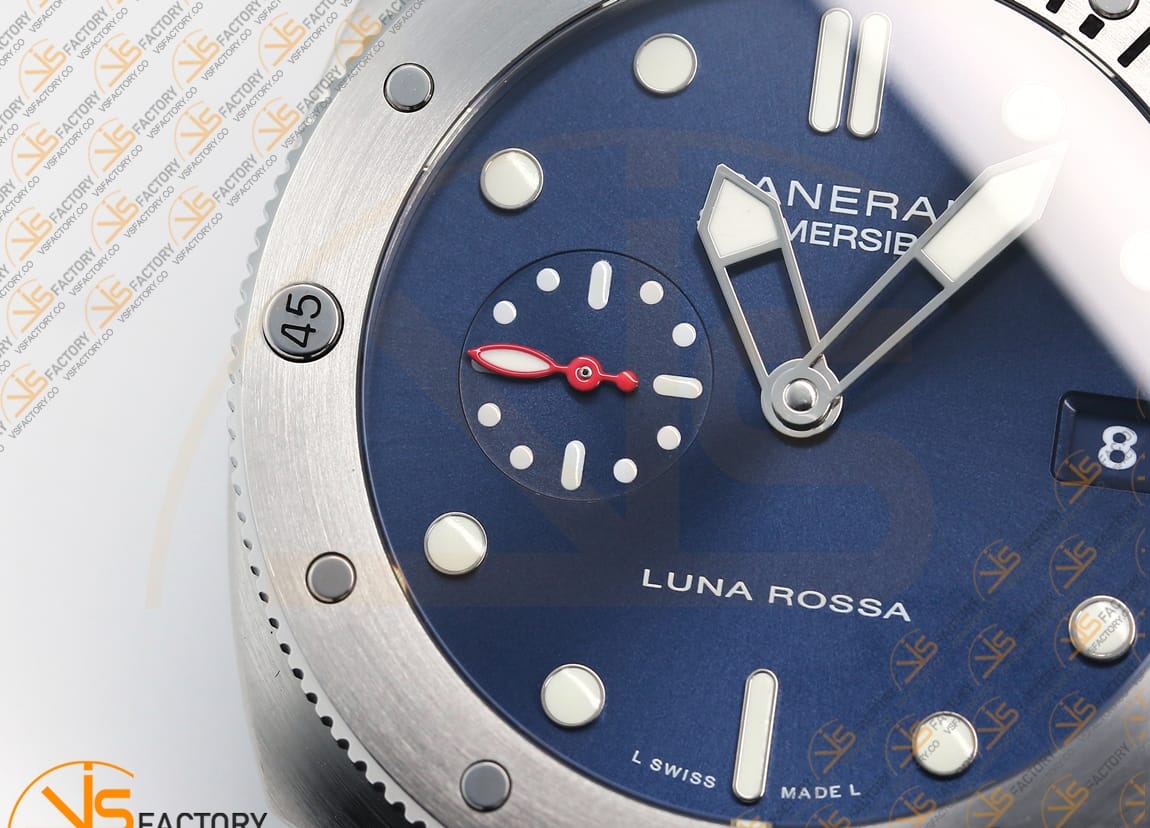 VS Factory Panerai Submersible PAM1391 Luna Rossa Blue Dial Blue Fabric Strap P.900 Movement - 图片 7