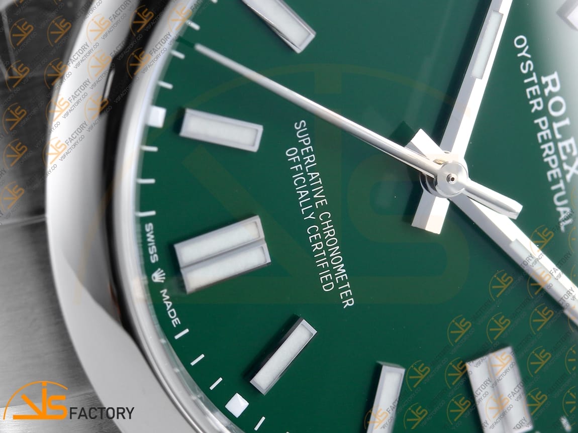 VS Factory Rolex Oyster Perpetual 124300 Green Dial 904L Steel VS3235 Movement - 图片 6