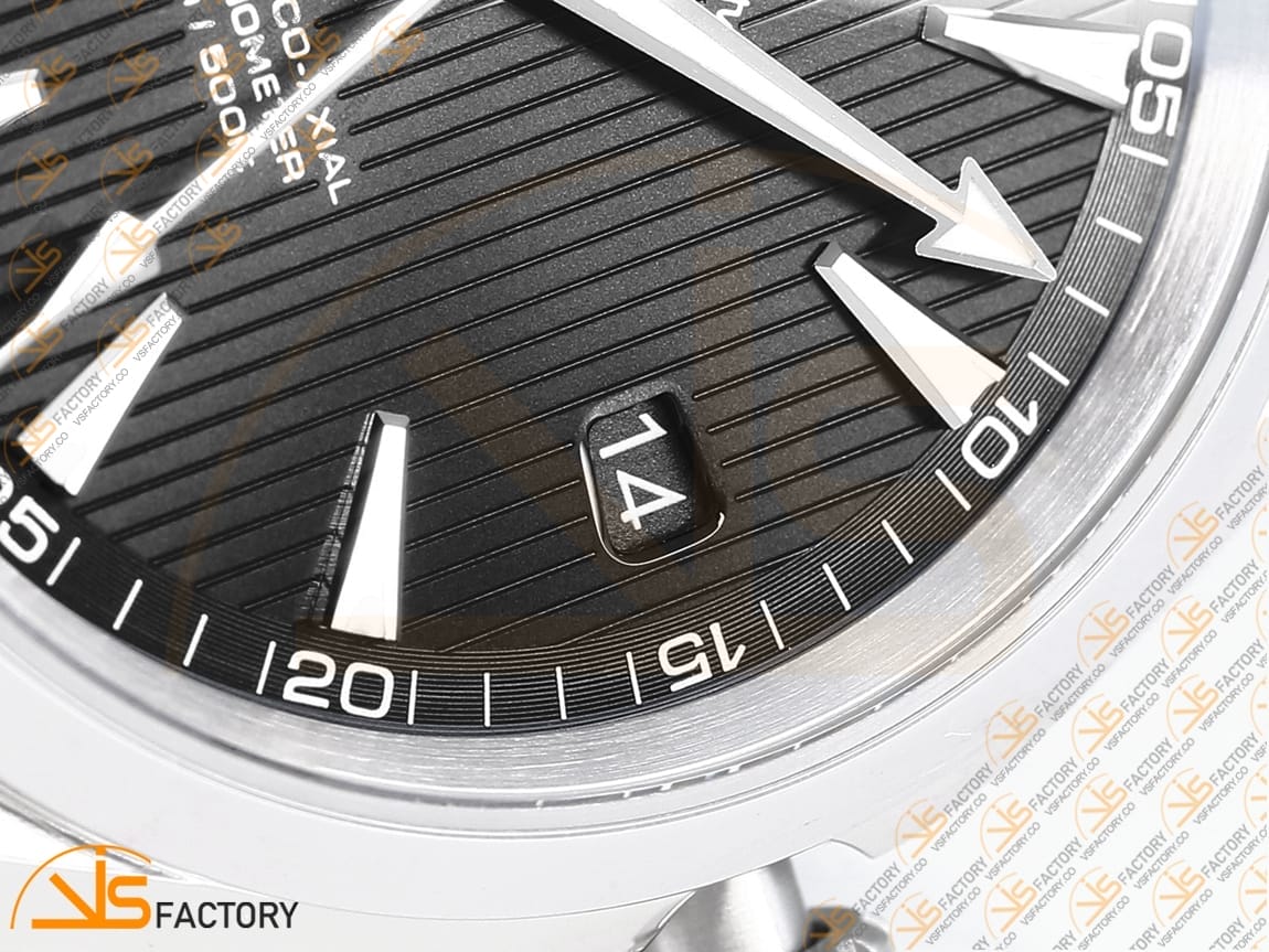 VSFactory (VSF) Omega Aqua Terra 150M Black Textured Dial Steel A8500 Movement - 图片 8