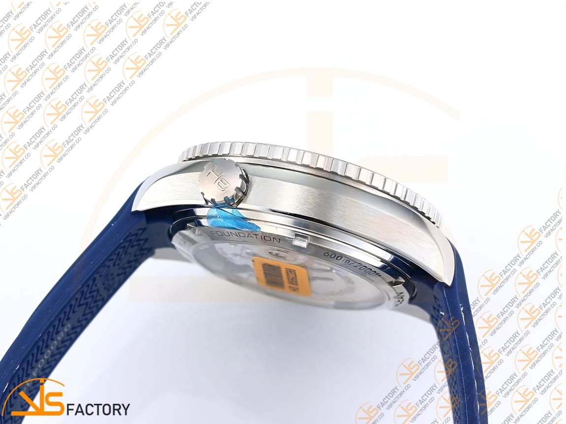 VSFactory (VSF) Omega Planet Ocean 600M GMT 43.5mm Blue Dial Blue Ceramic Bezel SS A8605 Movement - 图片 10