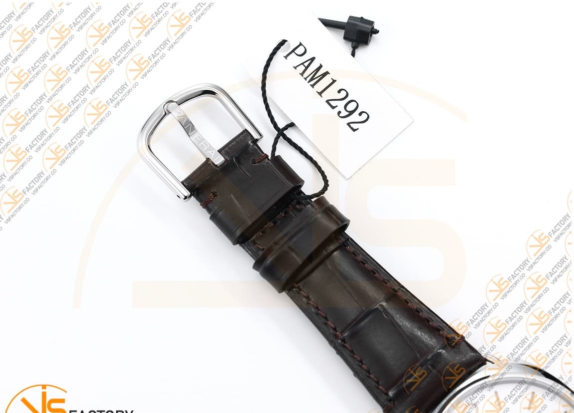 VS Factory Panerai Radiomir PAM1292 White Dial Steel Leather P.900 Movement - 图片 12