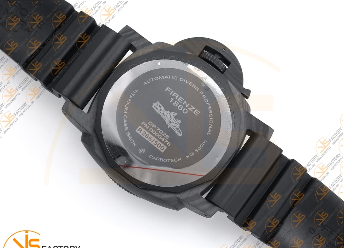 VS Factory Panerai Luminor Submersible PAM616 Black Dial Carbotech P.9000 Movement - 图片 13