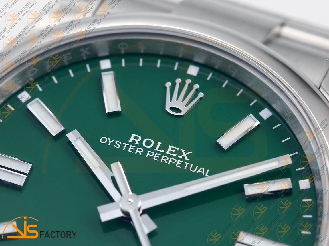 VS Factory Rolex Oyster Perpetual 124300 Green Dial 904L Steel VS3235 Movement - 图片 7