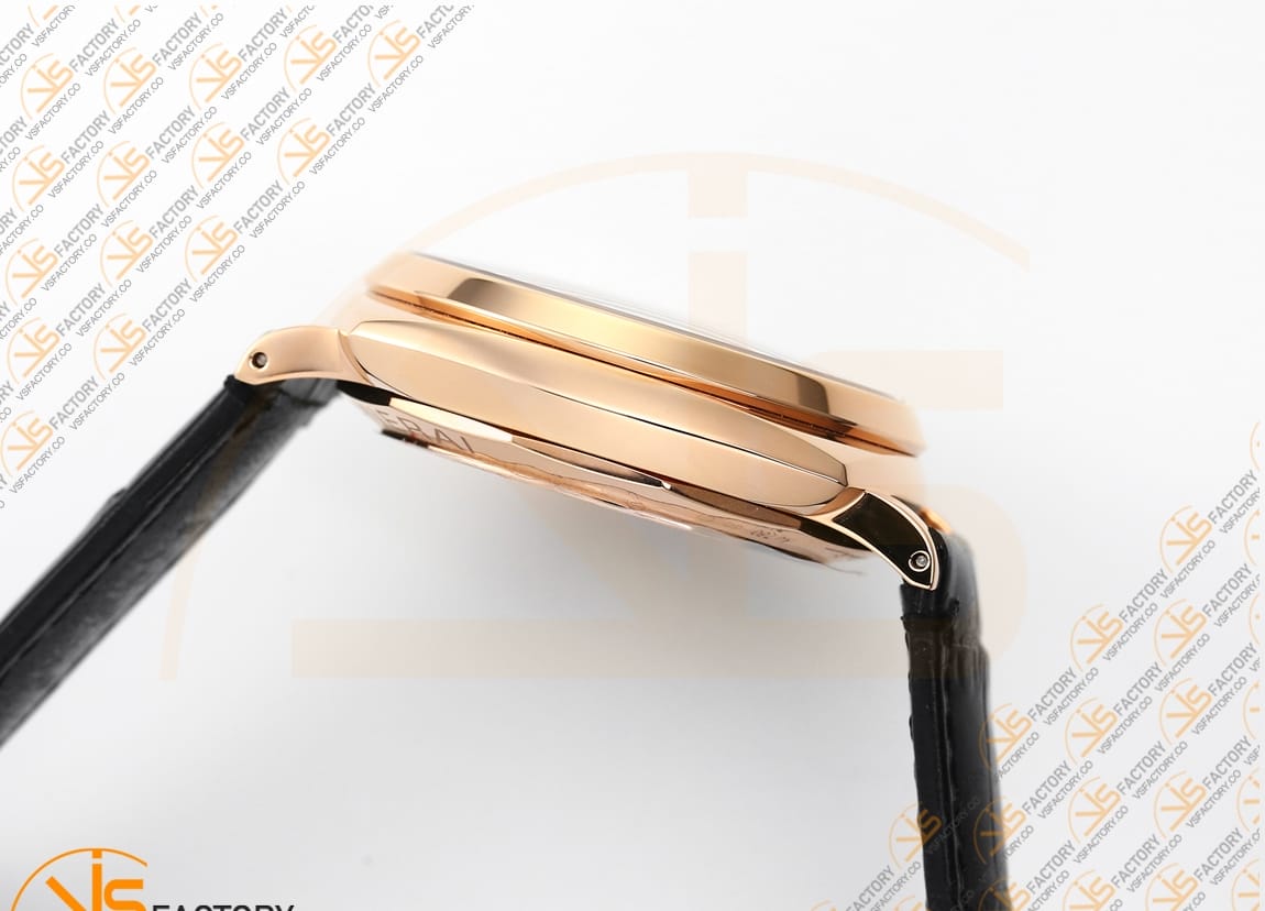 VS Factory Panerai Luminor Due PAM908 FU Black Dial Rose Gold Leather Asia XXXIV Movement - 图片 11