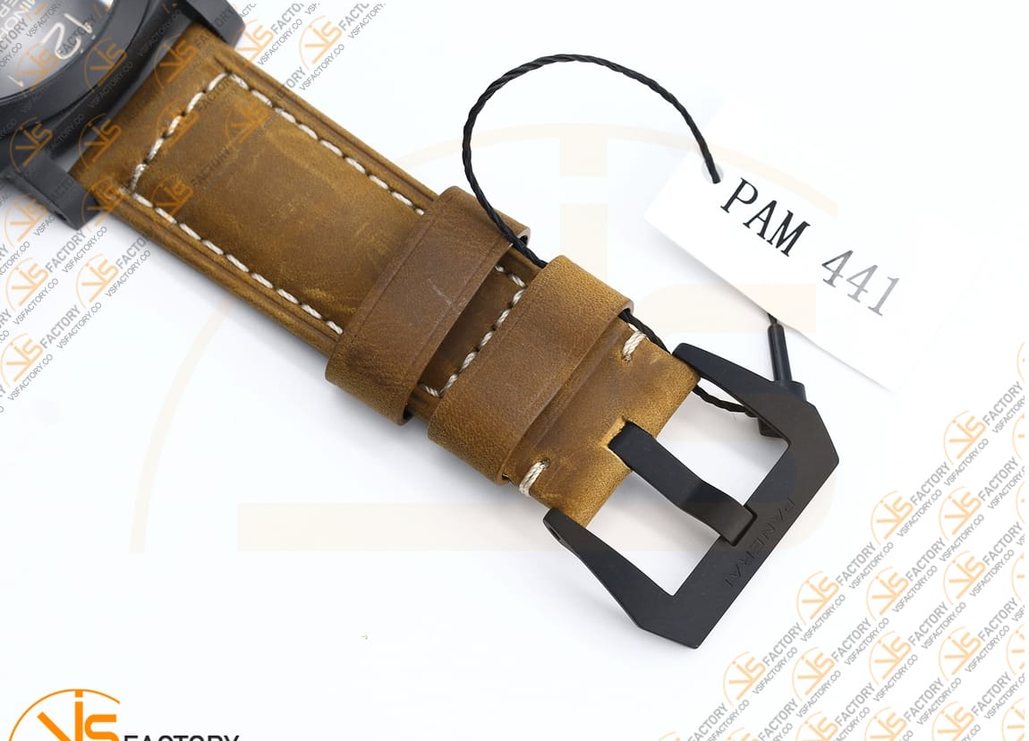 VS Factory Panerai Luminor GMT PAM441 Brown Dial Ceramic P.9001 Movement - 图片 12
