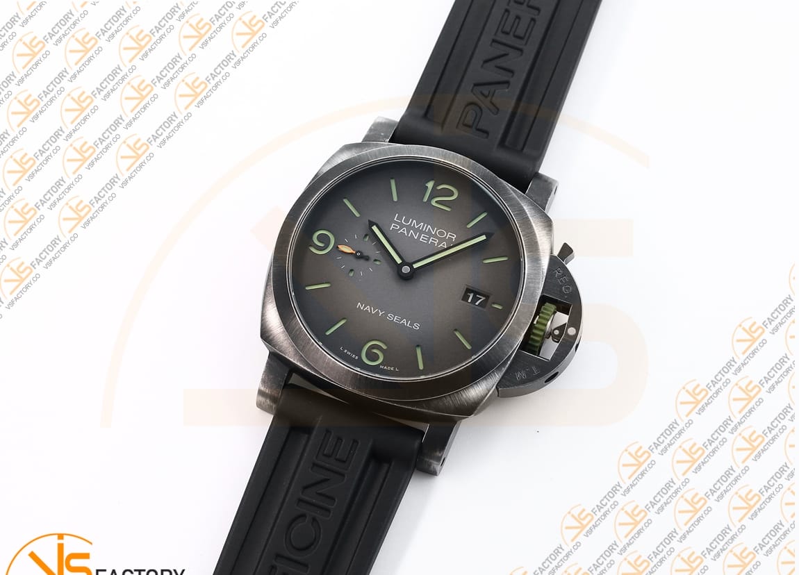 VS Factory Panerai PAM1412 Luminor Marina Navy SEALs 44mm Steel Case P.9010 Movement - 图片 4