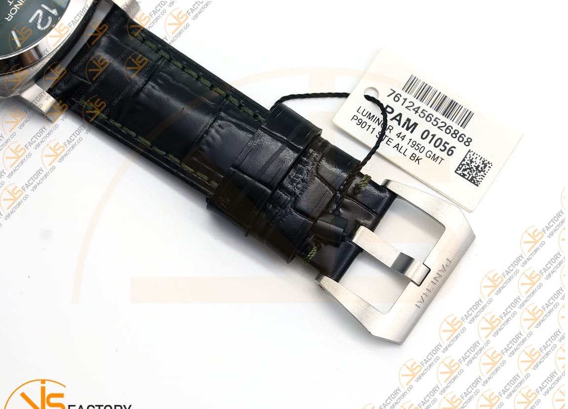 VS Factory Panerai PAM1056 Luminor GMT Green Dial Steel Case P9011 Movement - 图片 12