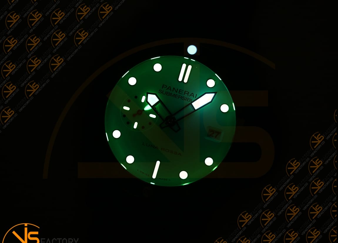 VS Factory Panerai Submersible PAM1543 White Dial Blue Nylon Rubber Strap P.900 Movement - 图片 14