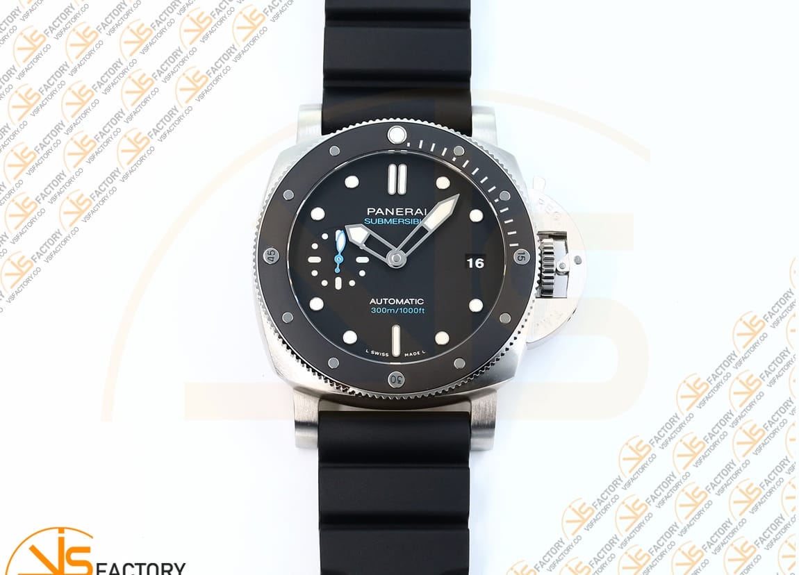 VS Factory Panerai Submersible PAM683 Black Dial Steel Asia XXXIV Movement - 图片 4