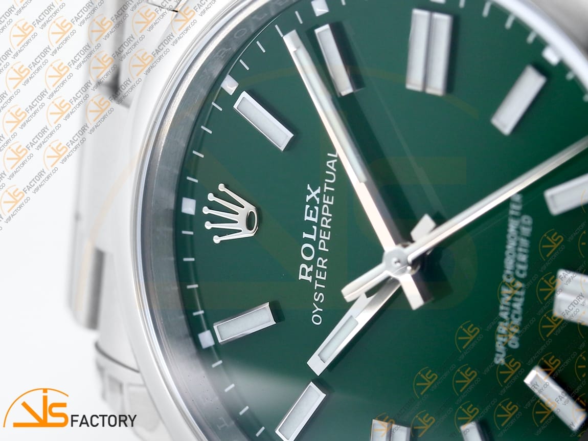 VS Factory Rolex Oyster Perpetual 124300 Green Dial 904L Steel VS3235 Movement - 图片 8
