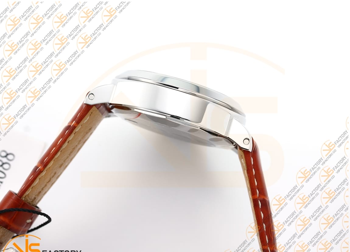 VS Factory Panerai Luminor GMT PAM088 Black Dial 904L Steel Brown Leather P.9001 Movement - 图片 11