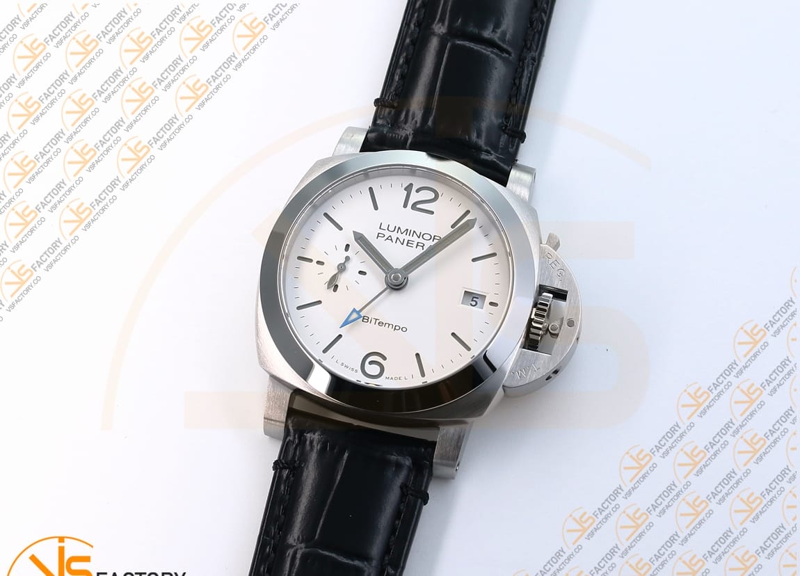 VS Factory Panerai Luminor Quaranta BiTempo PAM1367 White Dial Stainless Steel P.900 Movement - 图片 5