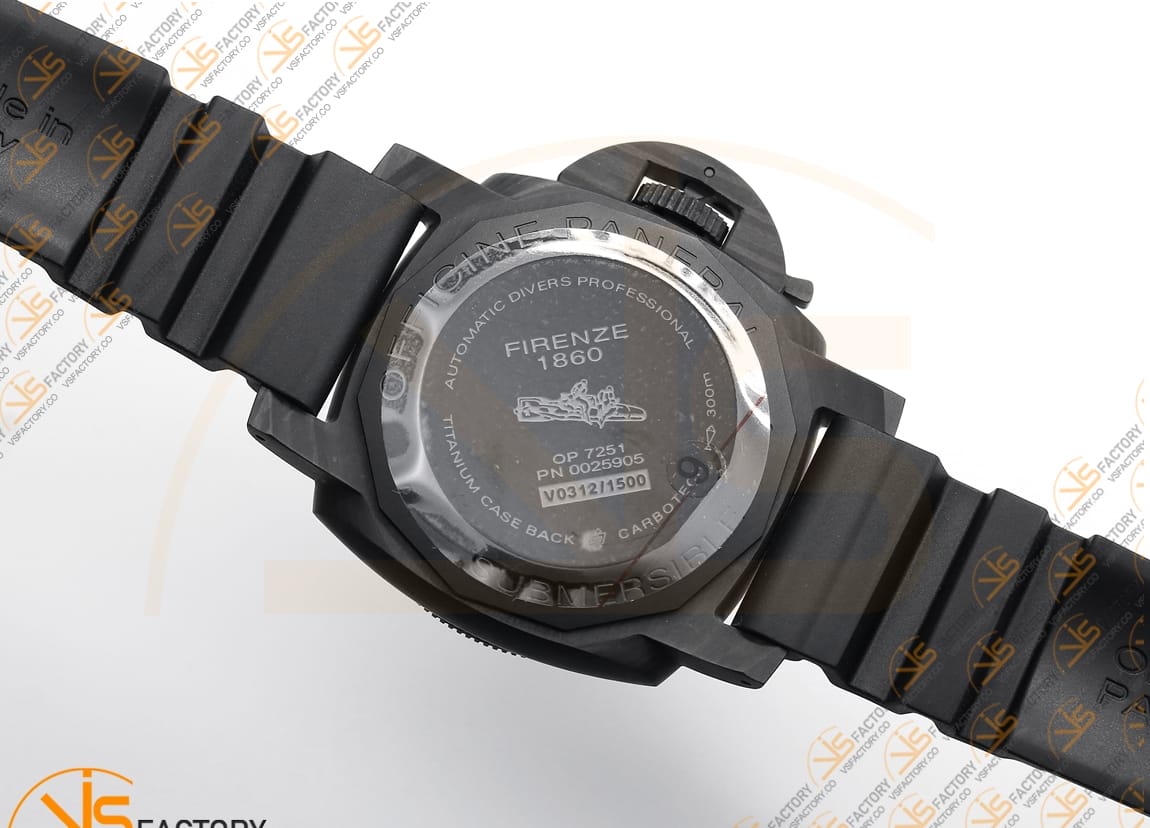 VS Factory Panerai Submersible PAM960 42mm Black Dial Blue Markers Carbotech P9010 Movement - 图片 12