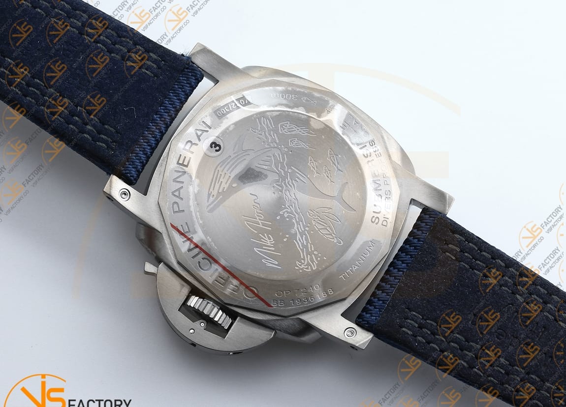 VS Factory Panerai Submersible Mike Horn PAM985 Blue Dial Titanium P.9010 Movement - 图片 12