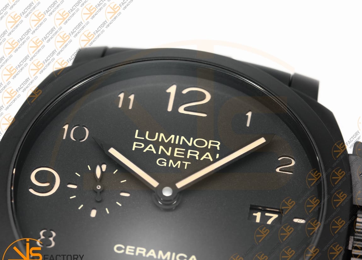 VS Factory Panerai Luminor GMT PAM438 Real Ceramic Ceramic Bracelet P.9001 Movement - 图片 8