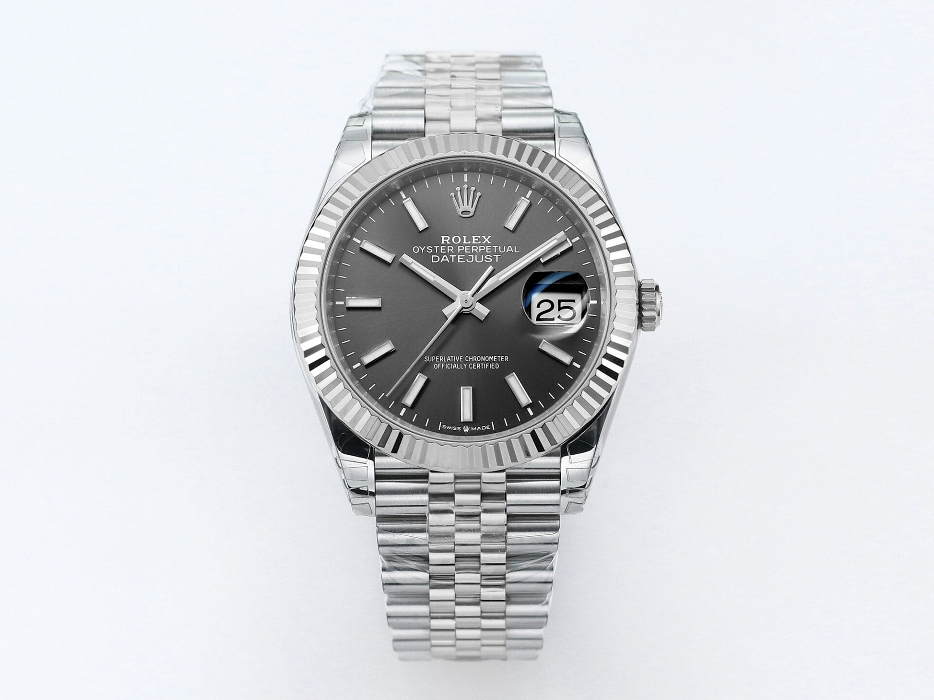 VS Factory Rolex DateJust 41 126334 Gray Dial 904L Steel VS3235 Movement