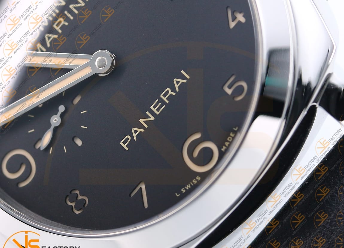 VS Factory Panerai Luminor PAM359 Black Dial 904L Steel Black Leather P.9000 Movement - 图片 6