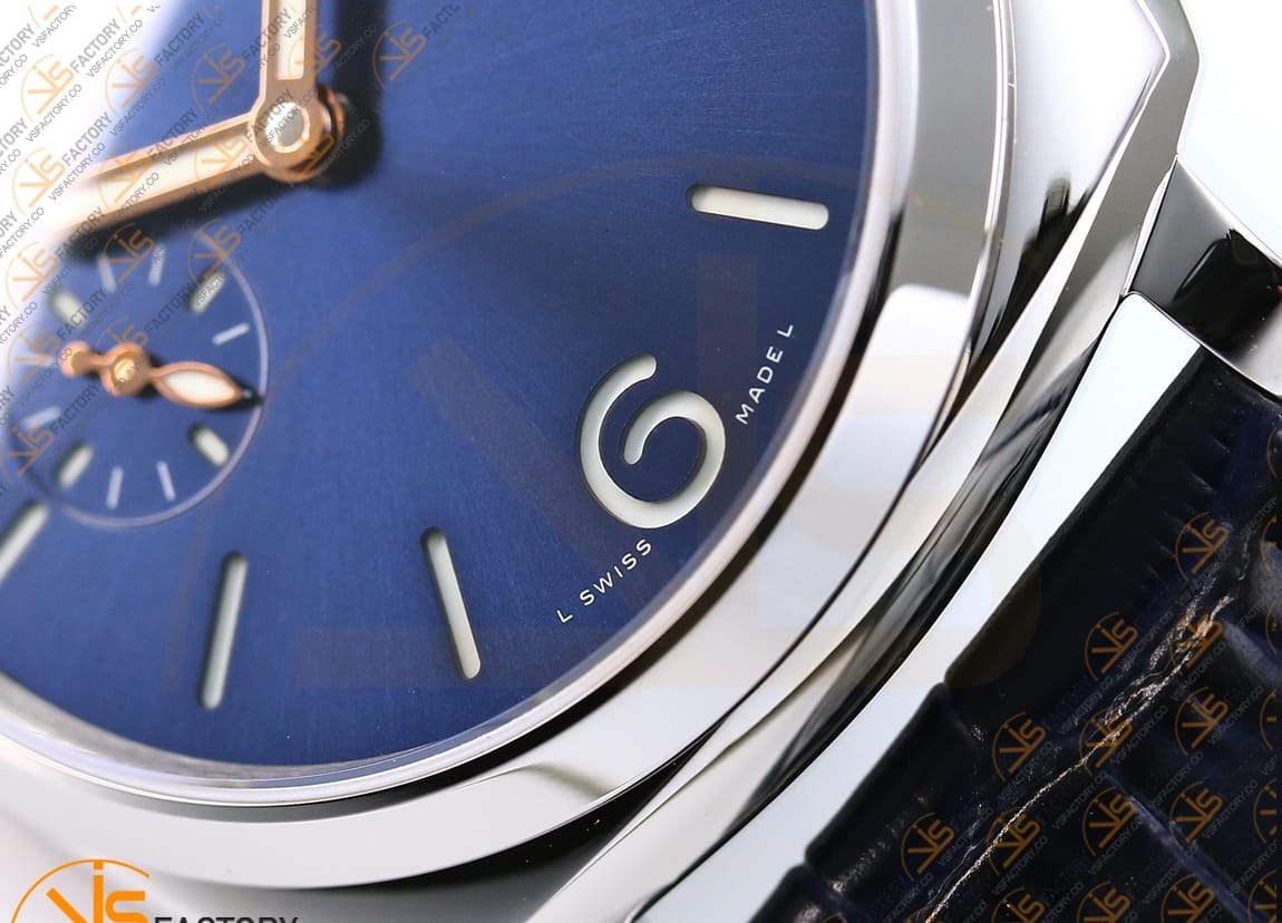 VSFactory Panerai Luminor Due PAM1274 Blue Dial Steel Leather P.900 Movement - 图片 7