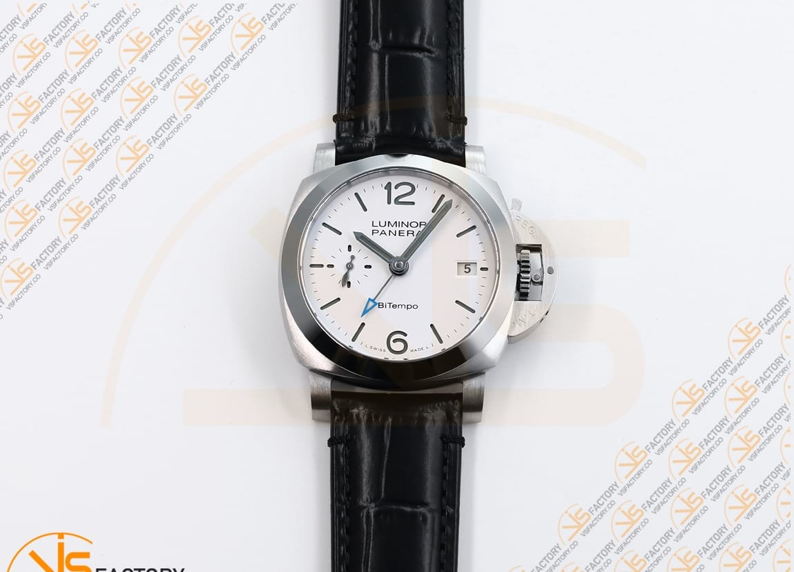 VS Factory Panerai Luminor Quaranta BiTempo PAM1367 White Dial Stainless Steel P.900 Movement - 图片 4