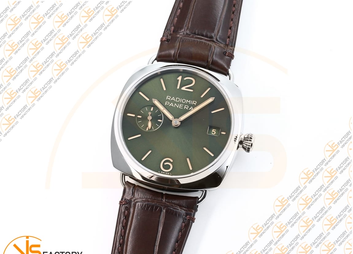 VS Factory Panerai Radiomir PAM1386 Green Dial Stainless Steel P.900 Movemen - 图片 5