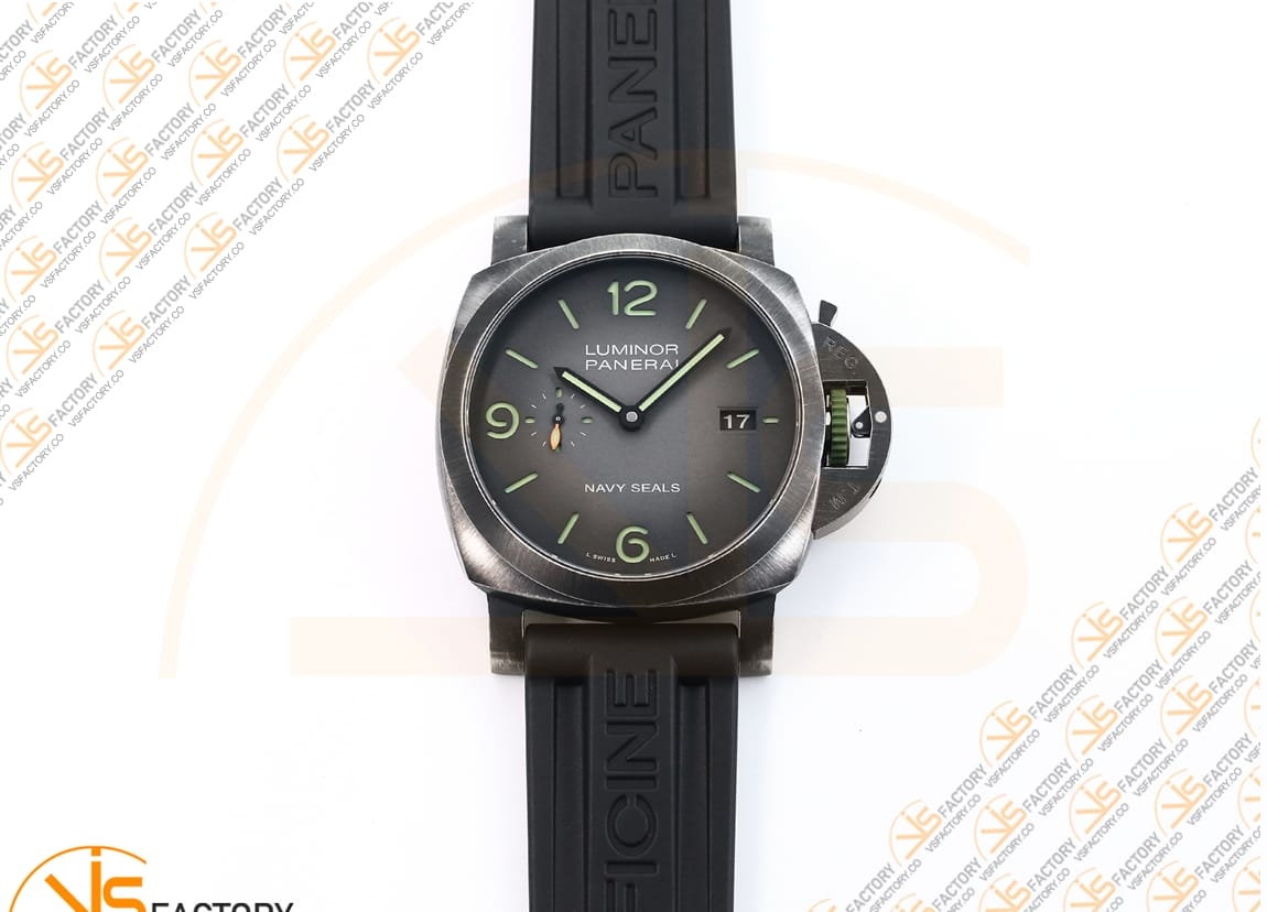 VS Factory Panerai PAM1412 Luminor Marina Navy SEALs 44mm Steel Case P.9010 Movement - 图片 3