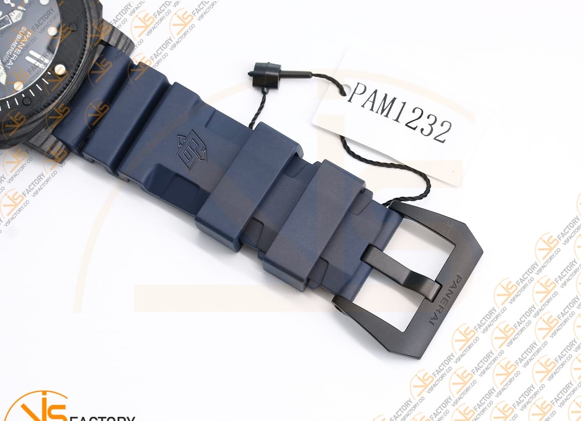 VS Factory Panerai Submersible PAM1232 QuarantaQuattro 44mm Black Dial Fiber Case P900 Movement - 图片 12