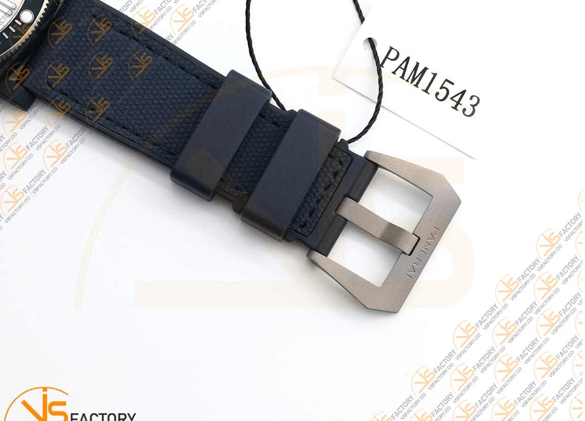 VS Factory Panerai Submersible PAM1543 White Dial Blue Nylon Rubber Strap P.900 Movement - 图片 13