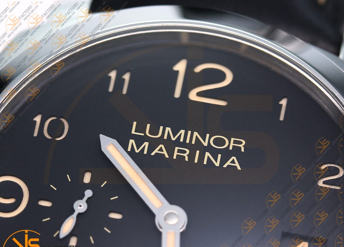 VS Factory Panerai Luminor PAM359 Black Dial 904L Steel Black Leather P.9000 Movement - 图片 7
