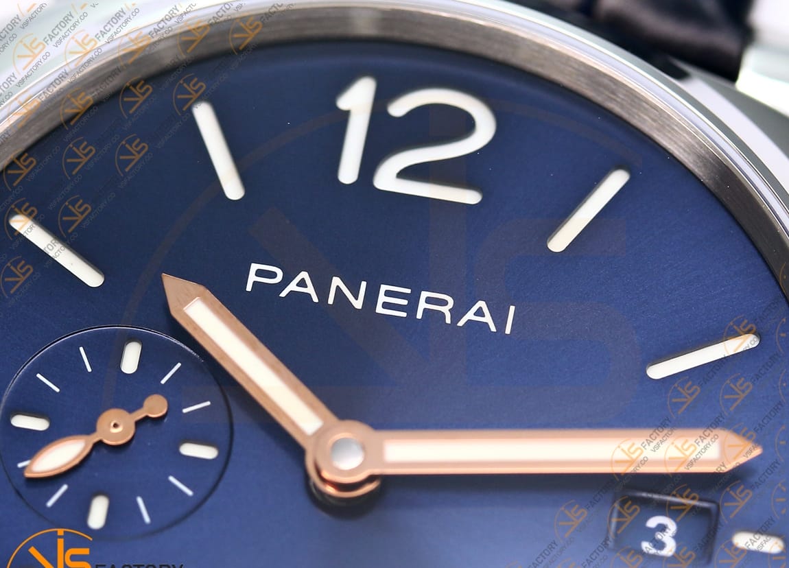 VSFactory Panerai Luminor Due PAM1274 Blue Dial Steel Leather P.900 Movement - 图片 8