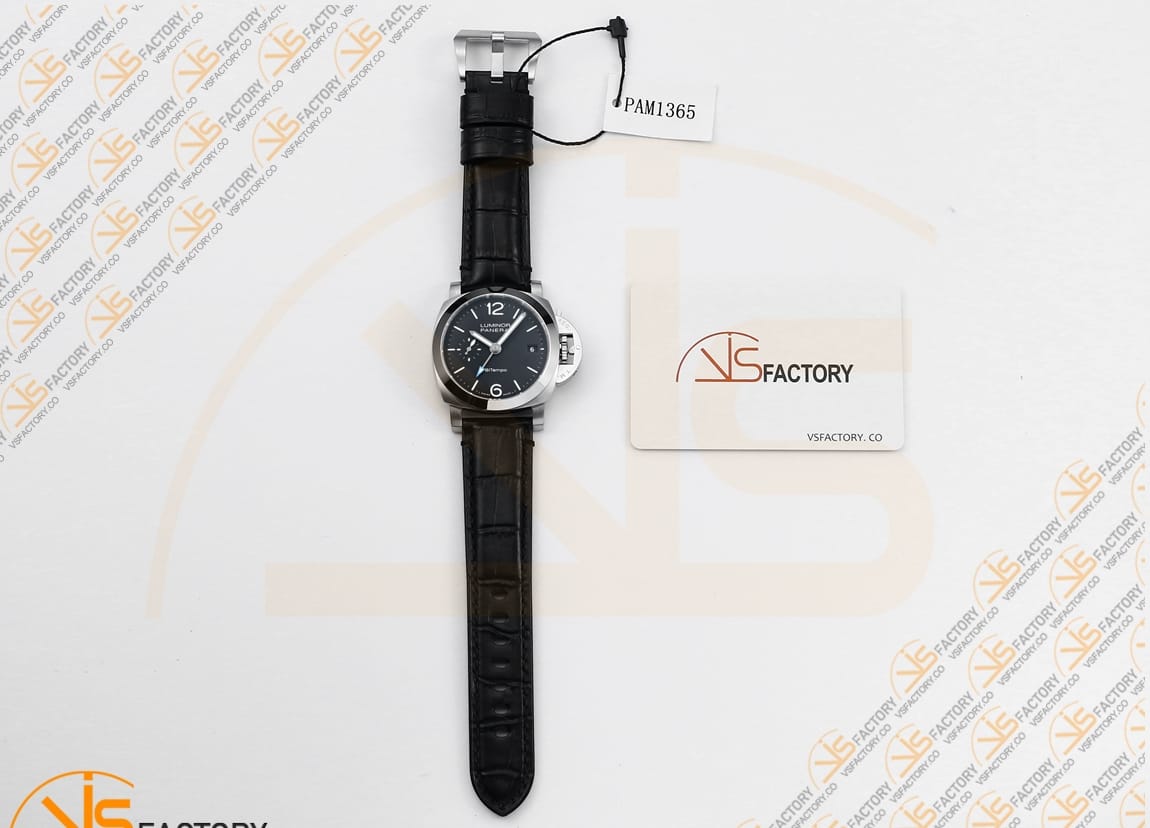 VS Factory Panerai Luminor Quaranta BiTempo PAM1365 Black Dial Stainless Steel Rubber P.900 Movement - 图片 2