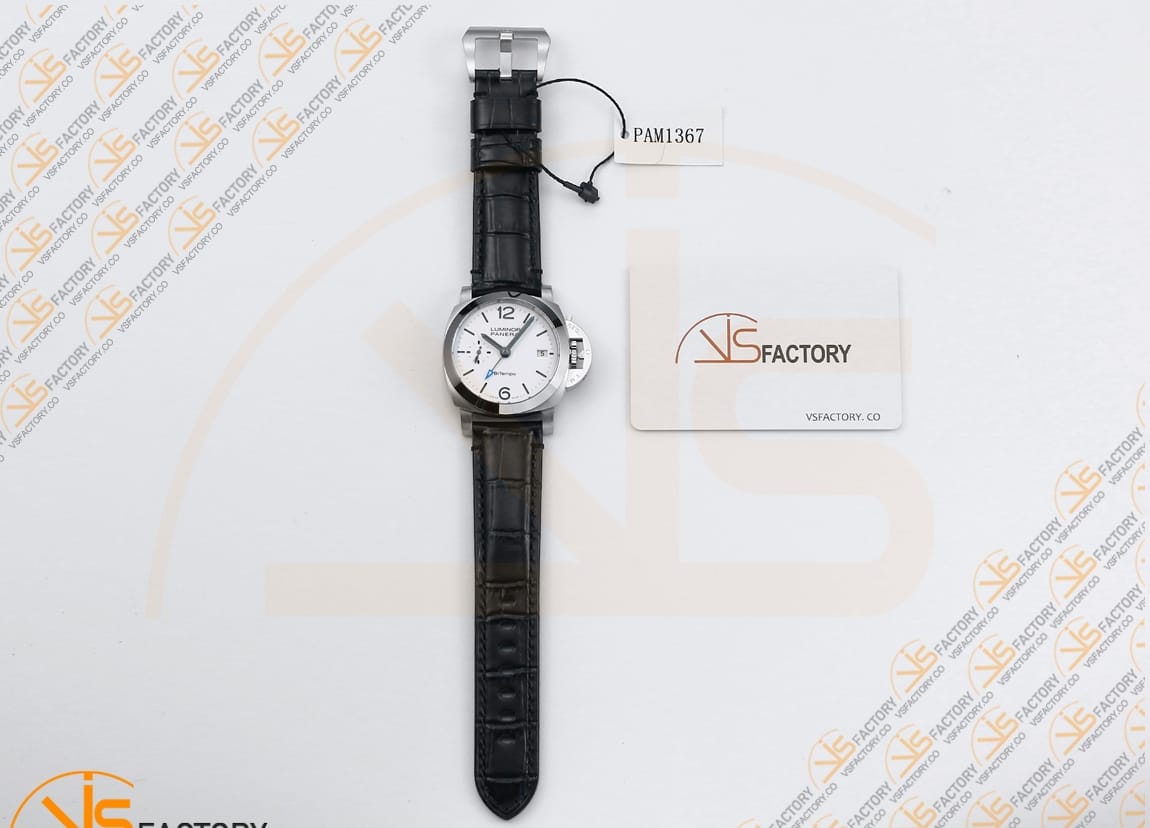 VS Factory Panerai Luminor Quaranta BiTempo PAM1367 White Dial Stainless Steel P.900 Movement - 图片 2