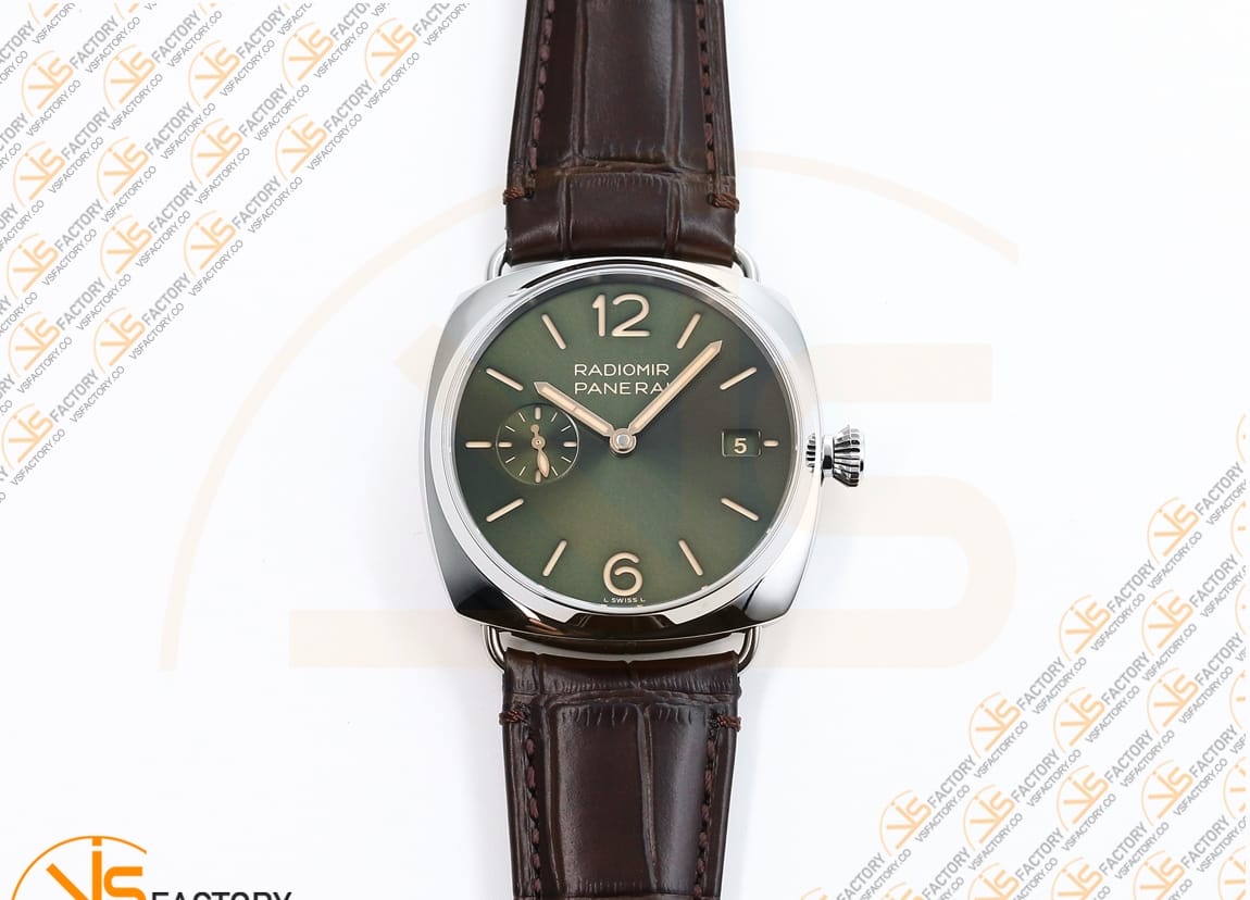 VS Factory Panerai Radiomir PAM1386 Green Dial Stainless Steel P.900 Movemen - 图片 4