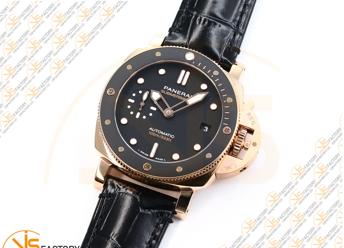 VS Factory Panerai Luminor Submersible PAM974 GoldTech Rose Gold OP XXXIV Movement - 图片 5