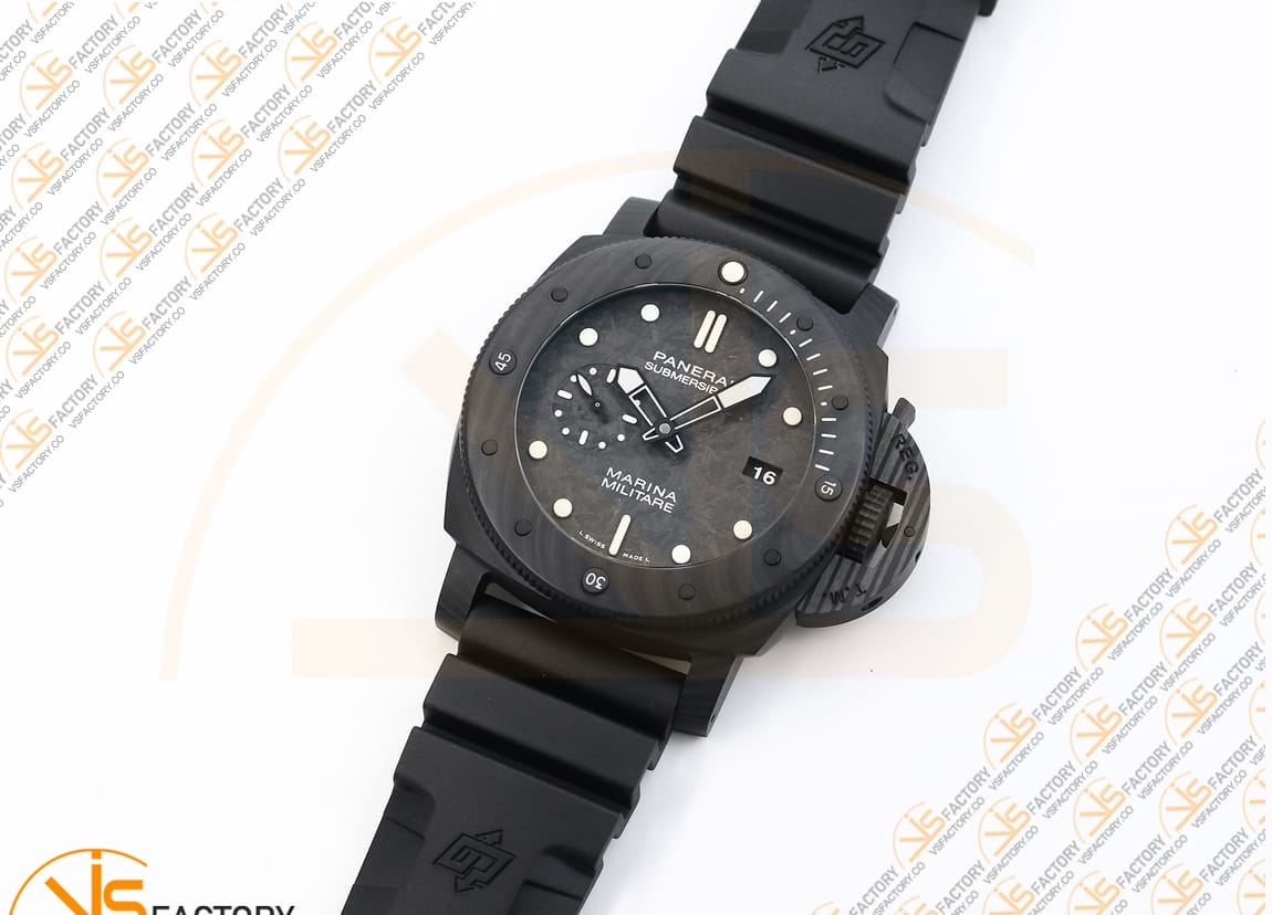 VS Factory Panerai Submersible PAM979 Black Dial Carbotech P.9000 Movement - 图片 5