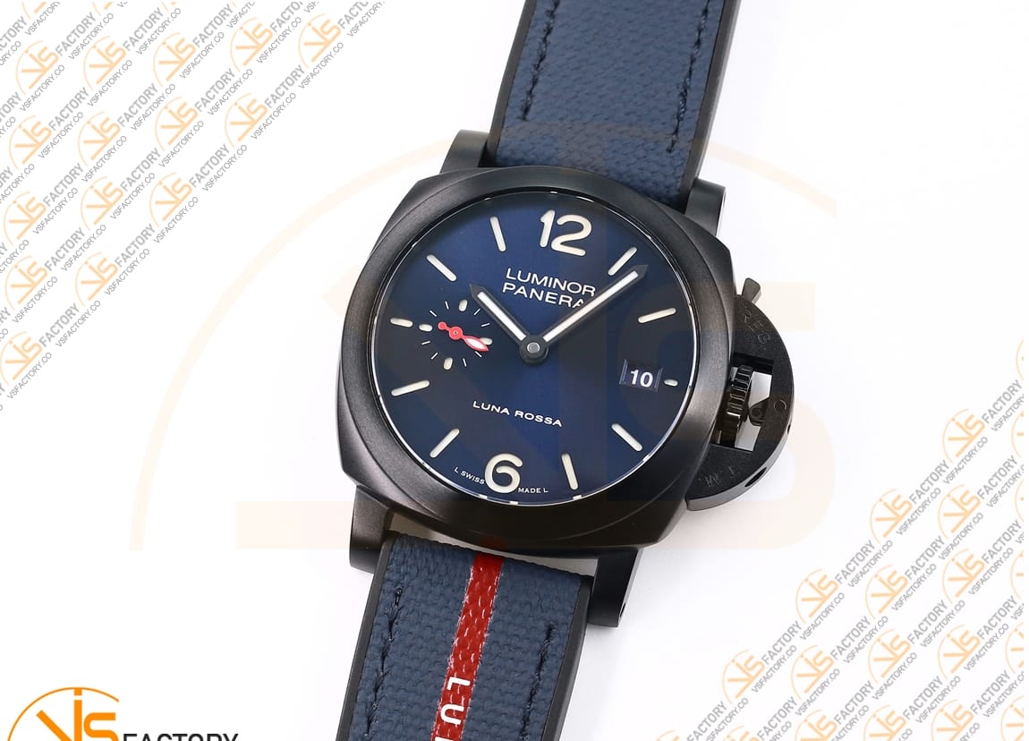 VS Factory Panerai Luminor Quaranta BiTempo PAM1408 Luna Rossa DLC Blue Rubber P900 Movement - 图片 5