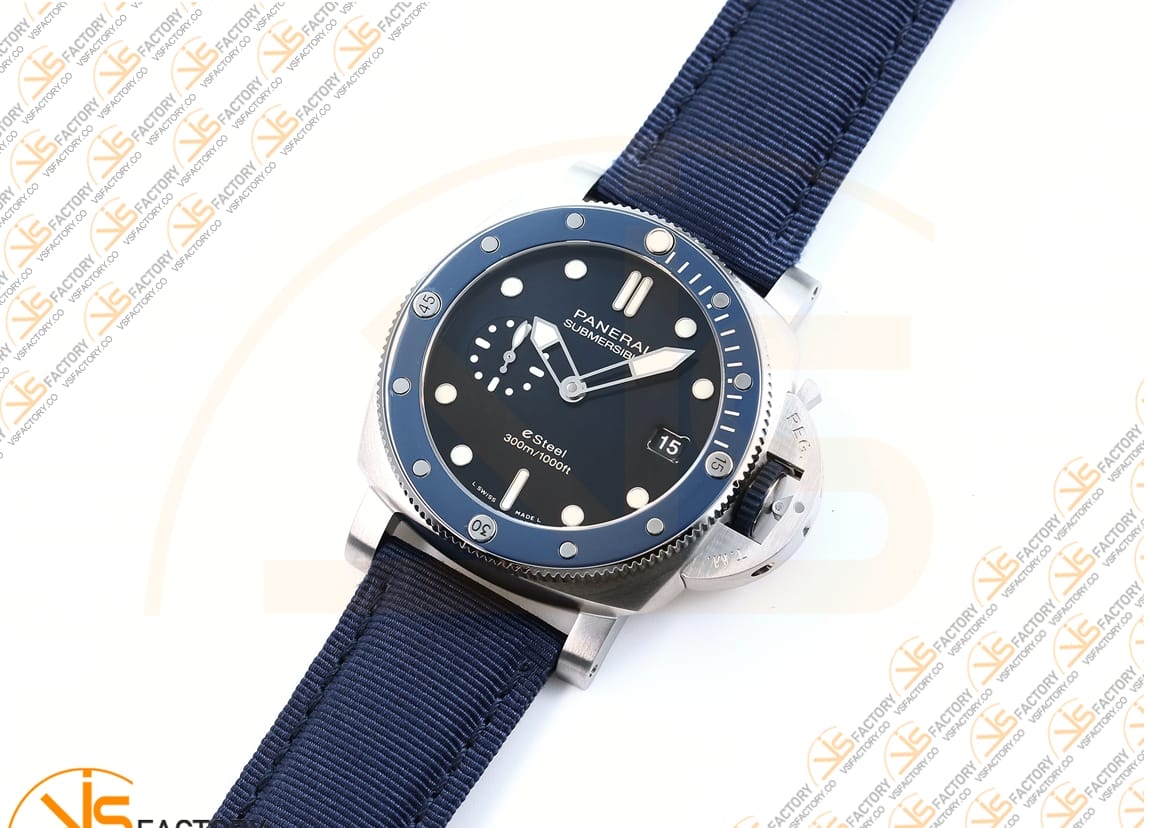 VS Factory Panerai Submersible PAM1289Y Blue Dial Steel P.900 Movement - 图片 5