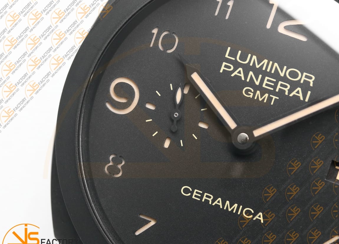 VS Factory Panerai Luminor GMT PAM438 Real Ceramic Ceramic Bracelet P.9001 Movement - 图片 6