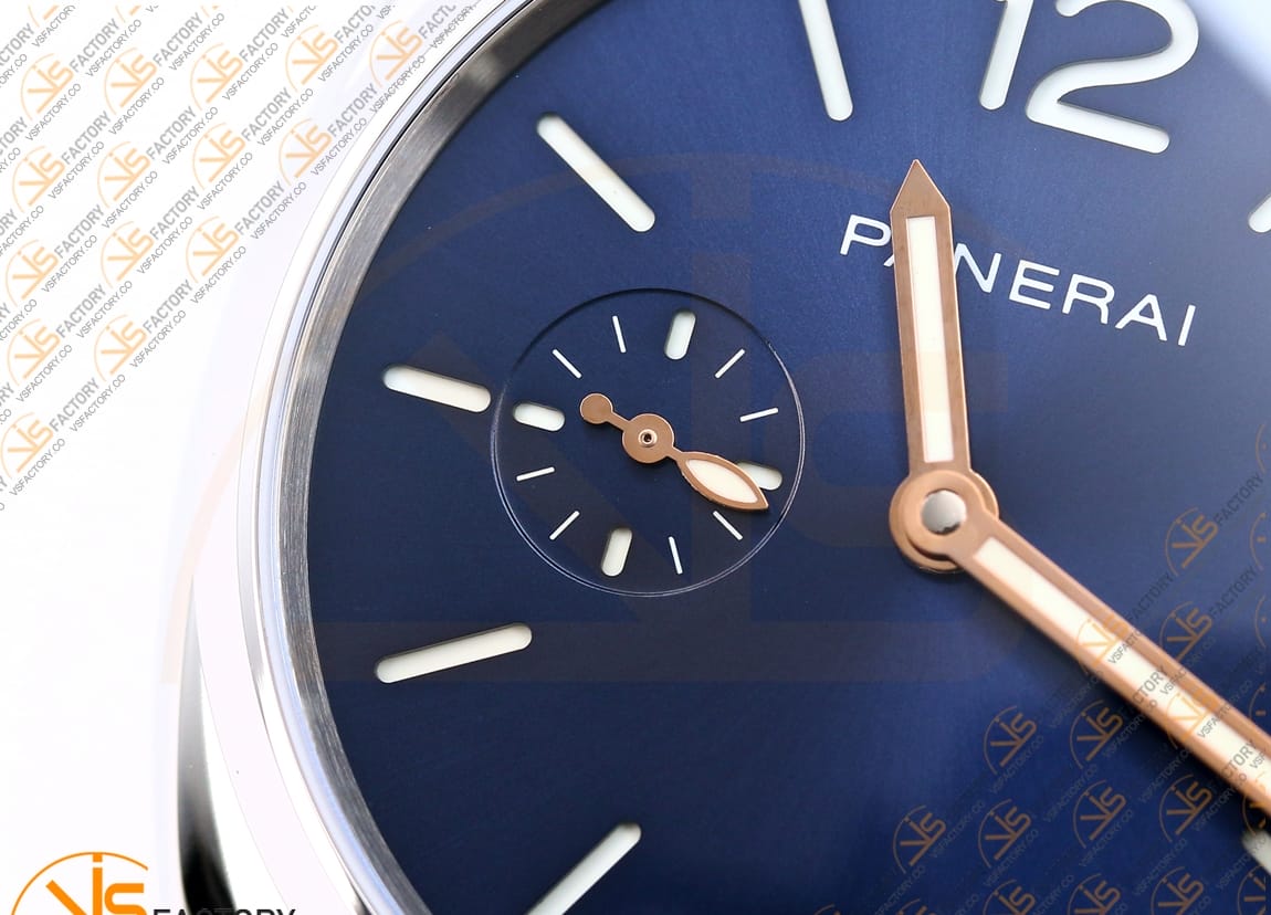 VSFactory Panerai Luminor Due PAM1274 Blue Dial Steel Leather P.900 Movement - 图片 9