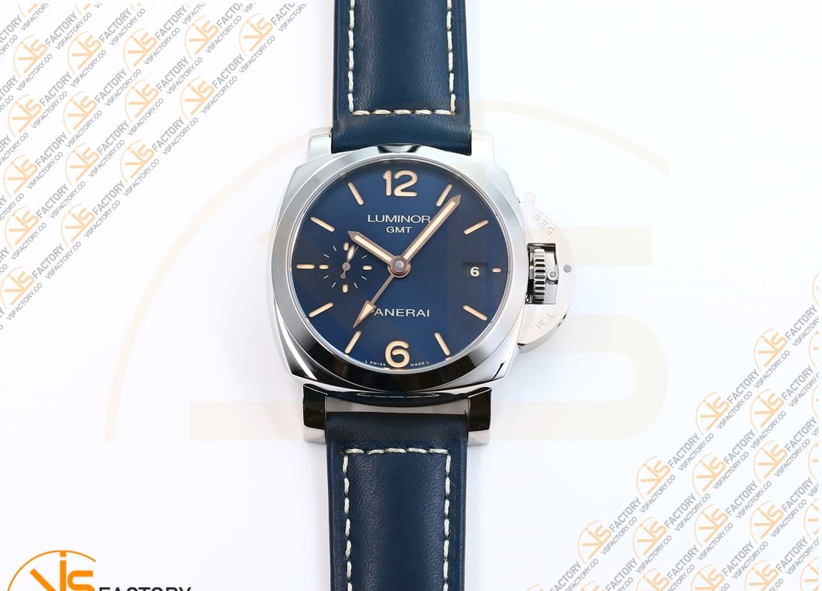 VS Factory Panerai Luminor 1950 PAM688 Blue Dial Stainless Steel Leather P.9001 Movement - 图片 4