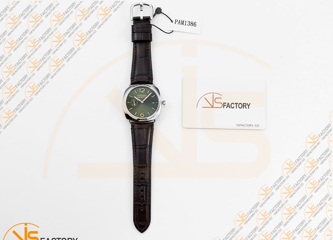 VS Factory Panerai Radiomir PAM1386 Green Dial Stainless Steel P.900 Movemen - 图片 2
