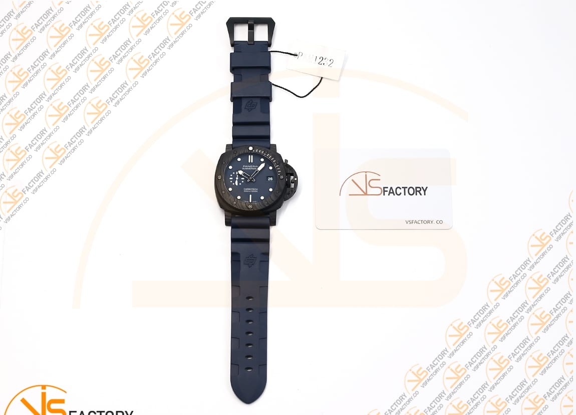 VS Factory Panerai Submersible PAM1232 QuarantaQuattro 44mm Black Dial Fiber Case P900 Movement - 图片 2