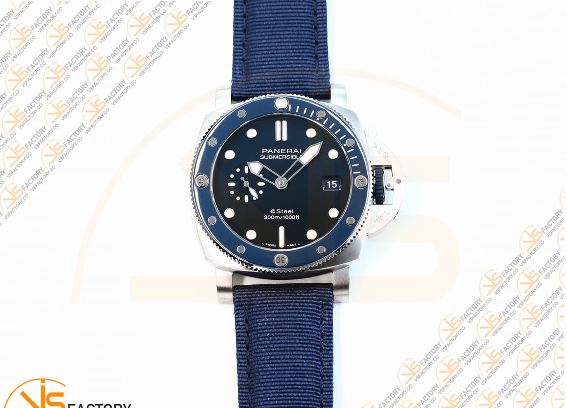 VS Factory Panerai Submersible PAM1289Y Blue Dial Steel P.900 Movement - 图片 4