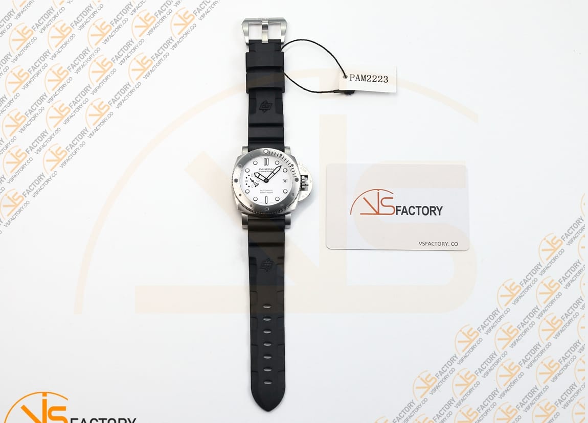 VS Factory Panerai Submersible PAM2223 White Dial Steel P.900 Movement - 图片 2