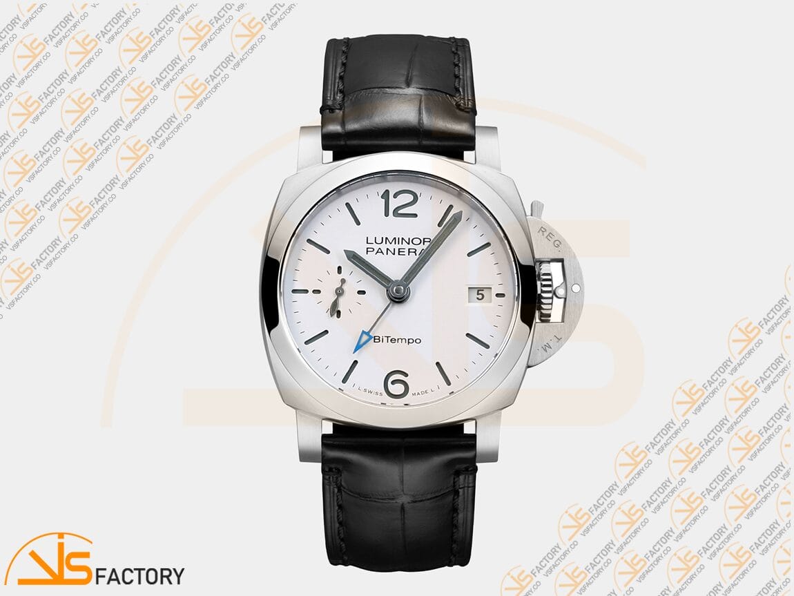 VS Factory Panerai Luminor Quaranta BiTempo PAM1367 White Dial Stainless Steel P.900 Movement - 图片 3