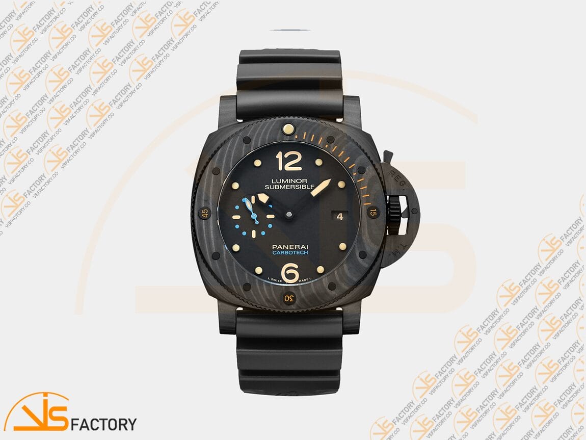 VS Factory Panerai Luminor Submersible PAM616 Black Dial Carbotech P.9000 Movement - 图片 3