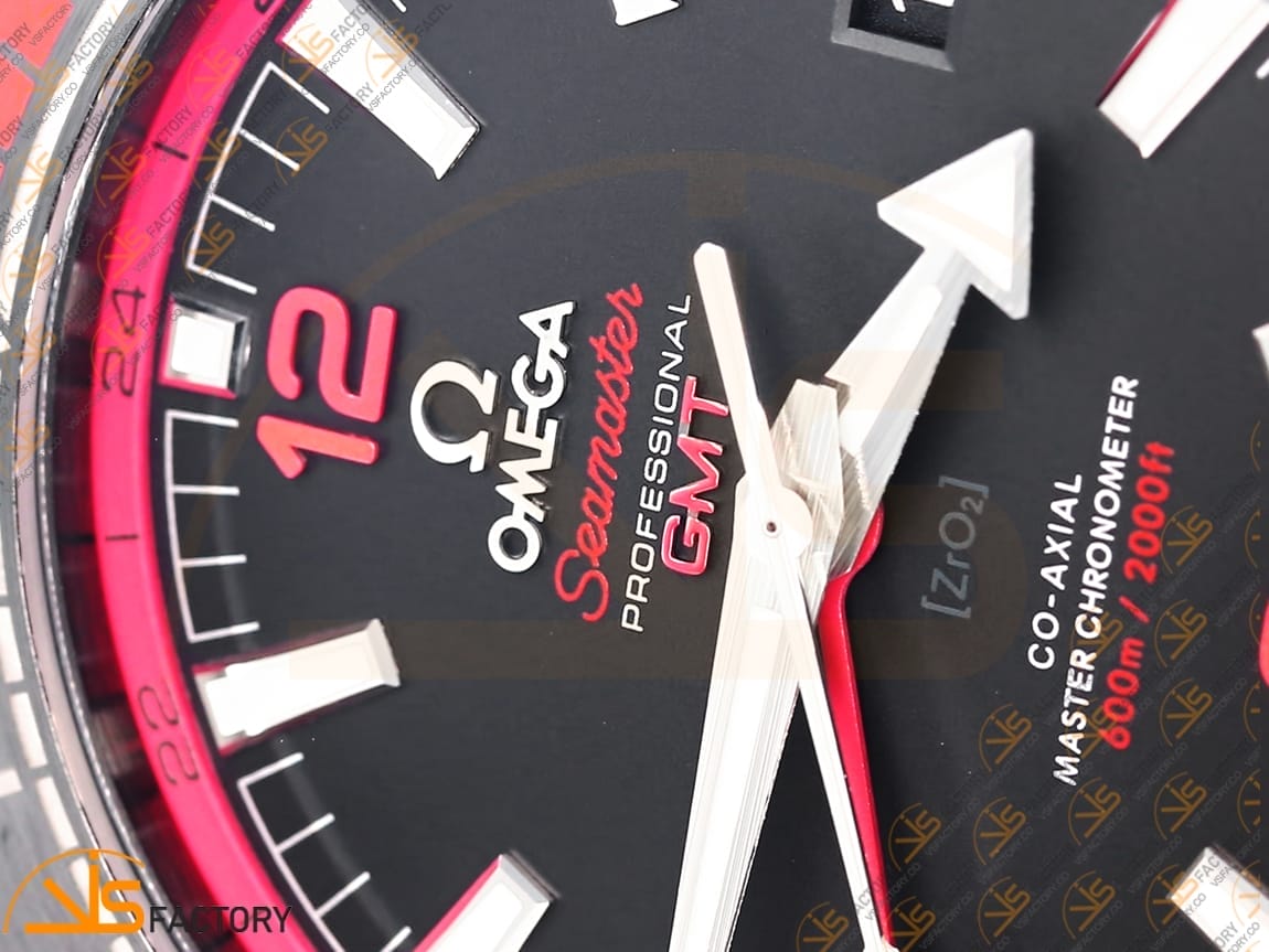 VSFactory (VSF) Omega Planet Ocean 45.5mm Deep Black Red Dial Real Ceramic A8906 Movement - 图片 7