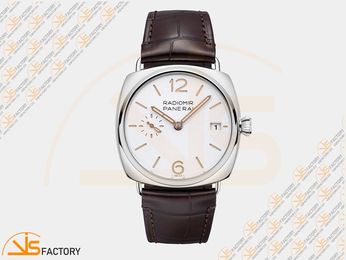VS Factory Panerai Radiomir PAM1292 White Dial Steel Leather P.900 Movement - 图片 3
