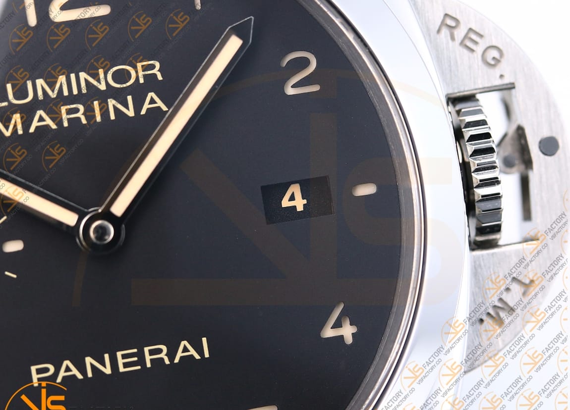 VS Factory Panerai Luminor PAM359 Black Dial 904L Steel Black Leather P.9000 Movement - 图片 9